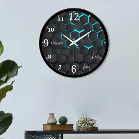 Abstract Hexagonal Designer Wall Clock