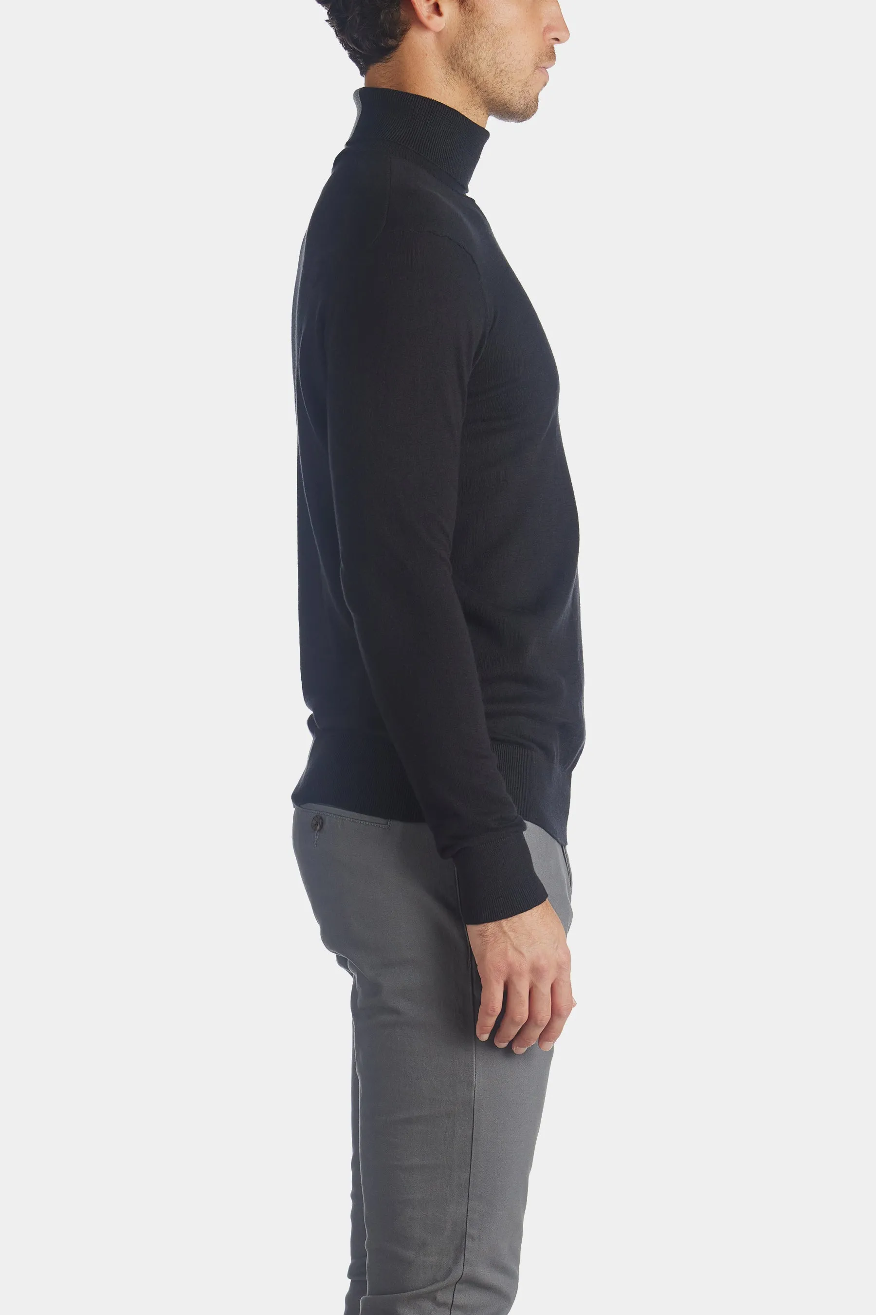 Adam Supima Rollneck Knit T-Shirt