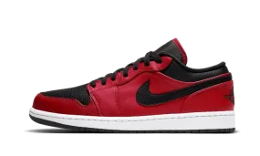 Air Jordan 1 Low Reverse Bred Pebbled Swoosh