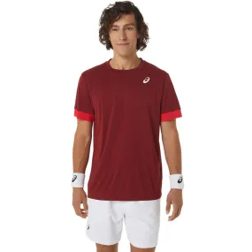 Asics T-Shirt Court SS Top Heren Rood