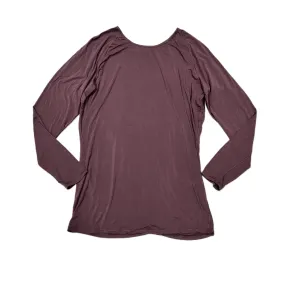 Athletic Top Long Sleeve Collar By Lululemon In Purple, Size: M