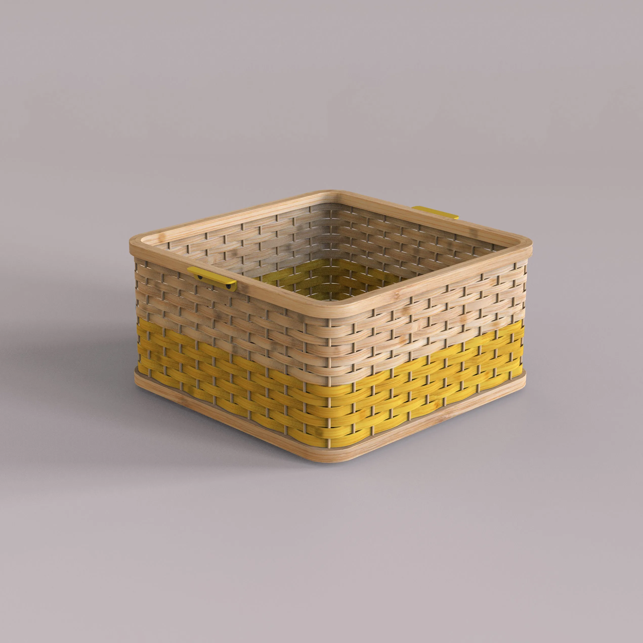 Bamboo Squircle Storage Baskets