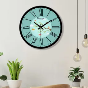 Beautiful Birds Flying Nearby Tree Designer Wall Clock