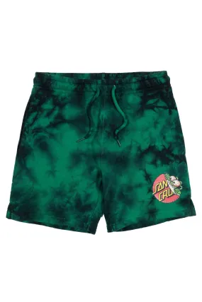 Beware Dot Tie Dye Track Short |Green