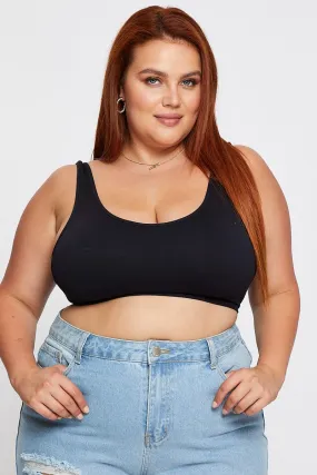 Black Crop Bralette Seamless