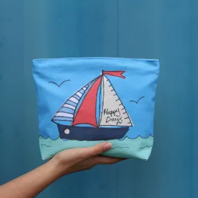 boaty waterproof lined zip bag sewing project