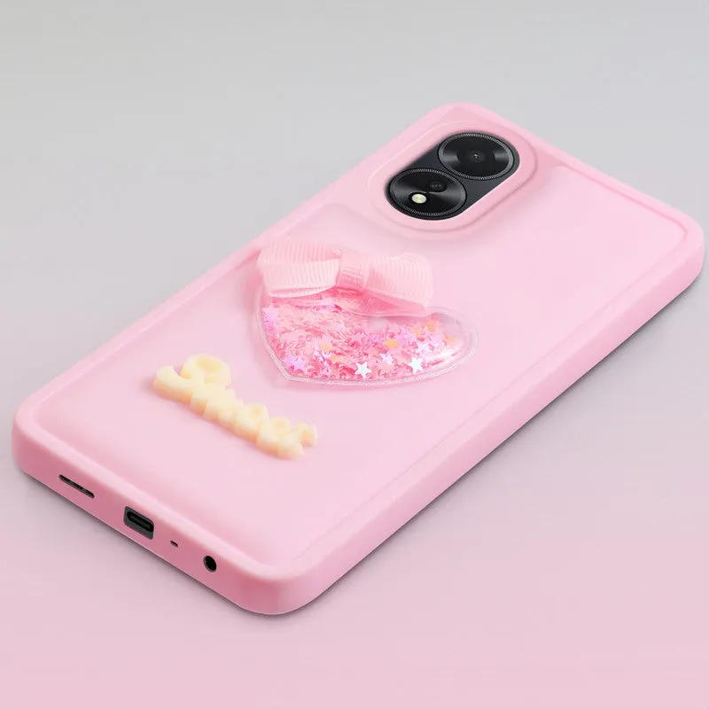 Bow Heart Cute Phone Back Cover for Oppo A18 4G