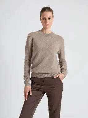 cashmere sweater "Sofia long" - Toast