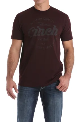 CINCH MEN'S CLASSIC LOGO TEE - BLACK CHERRY STYLE MTT1690378