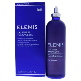 De-Stress Massage Oil by Elemis for Unisex - 3.4 oz Body Oil