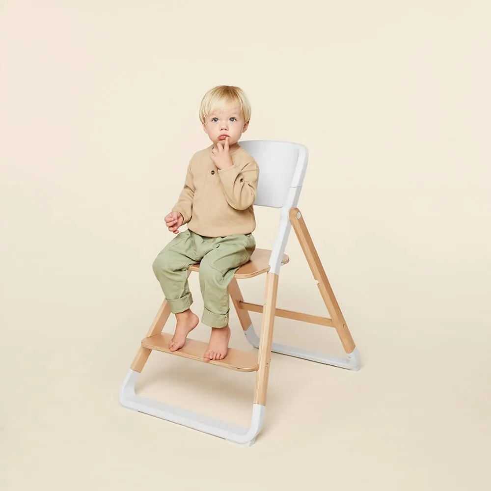 Ergobaby Evolve Highchair with Infant Seat & Tray - Natural Wood