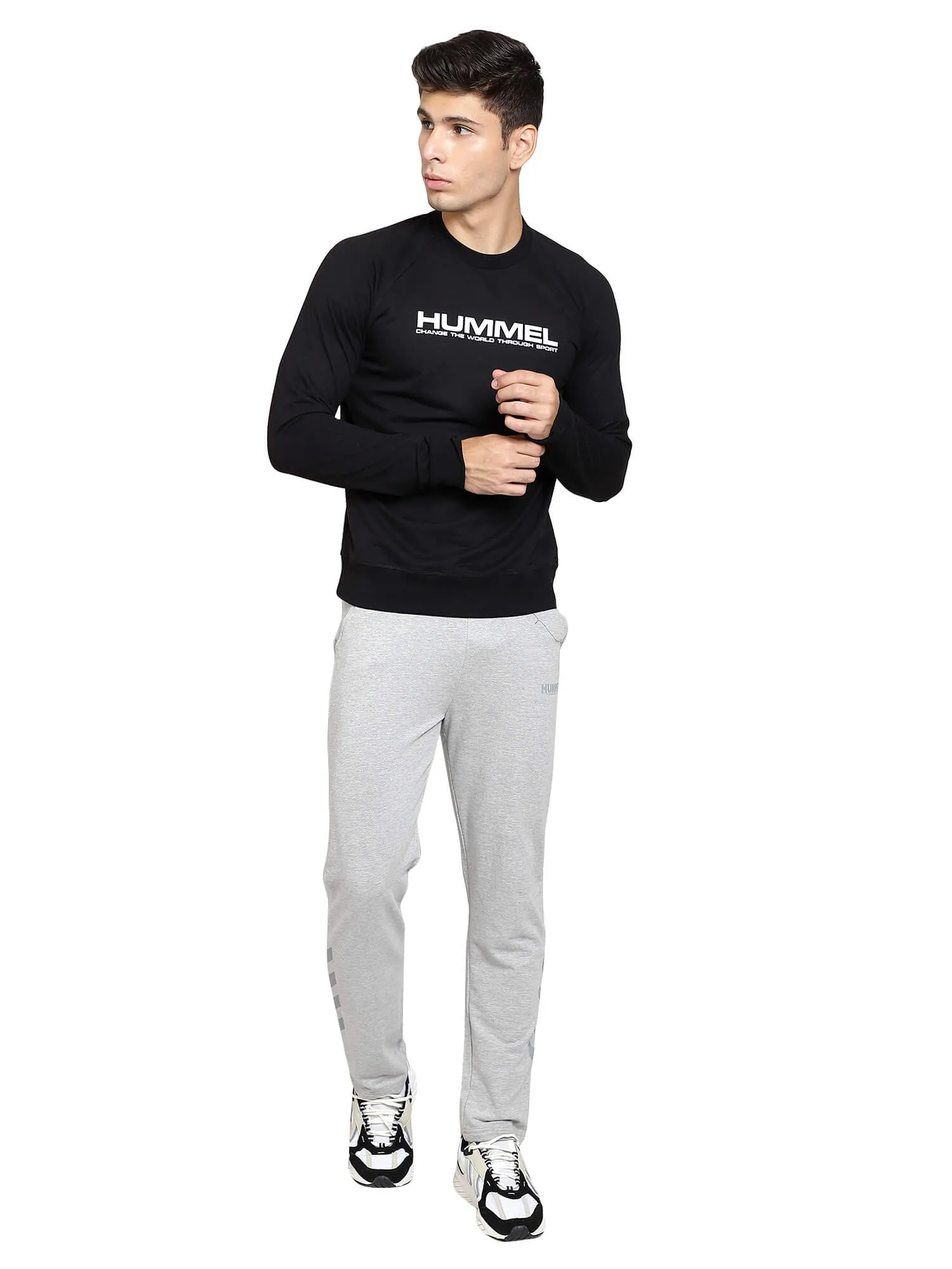 Evion Men Cotton Black Sweatshirt