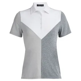 Gfore Colour Block V Melange Tech Jersey Golf Polo 2023 Women