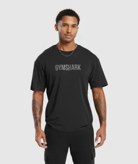 Gymshark Apollo Oversized T-Shirt - Black