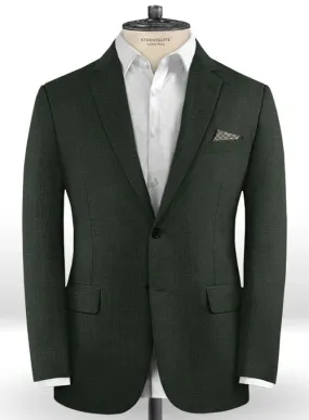 Hunter Green Sharkskin Sport Coat