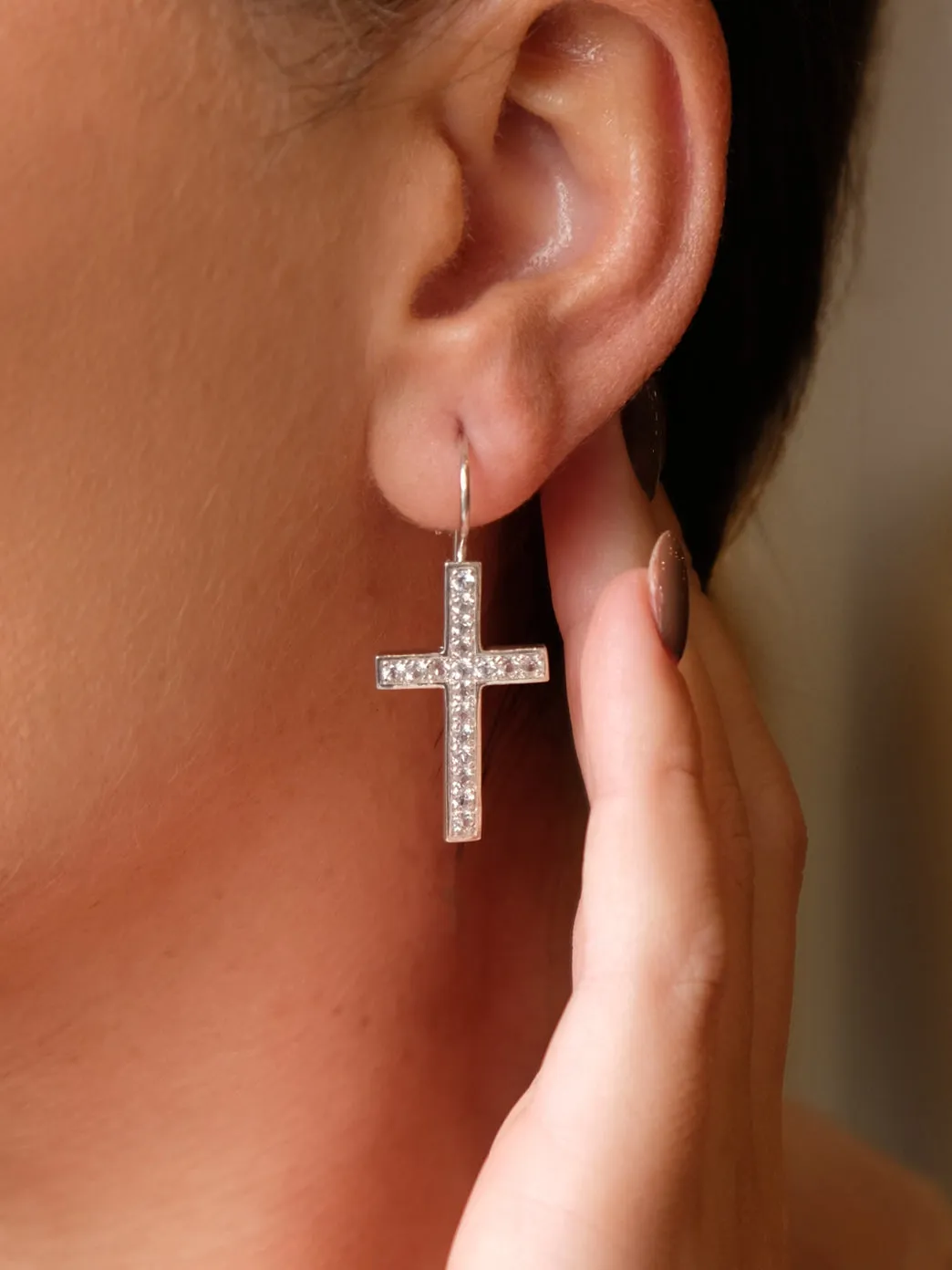 La Petit Cross Earrings