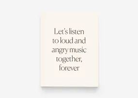 Loud & Angry Music Greeting Card