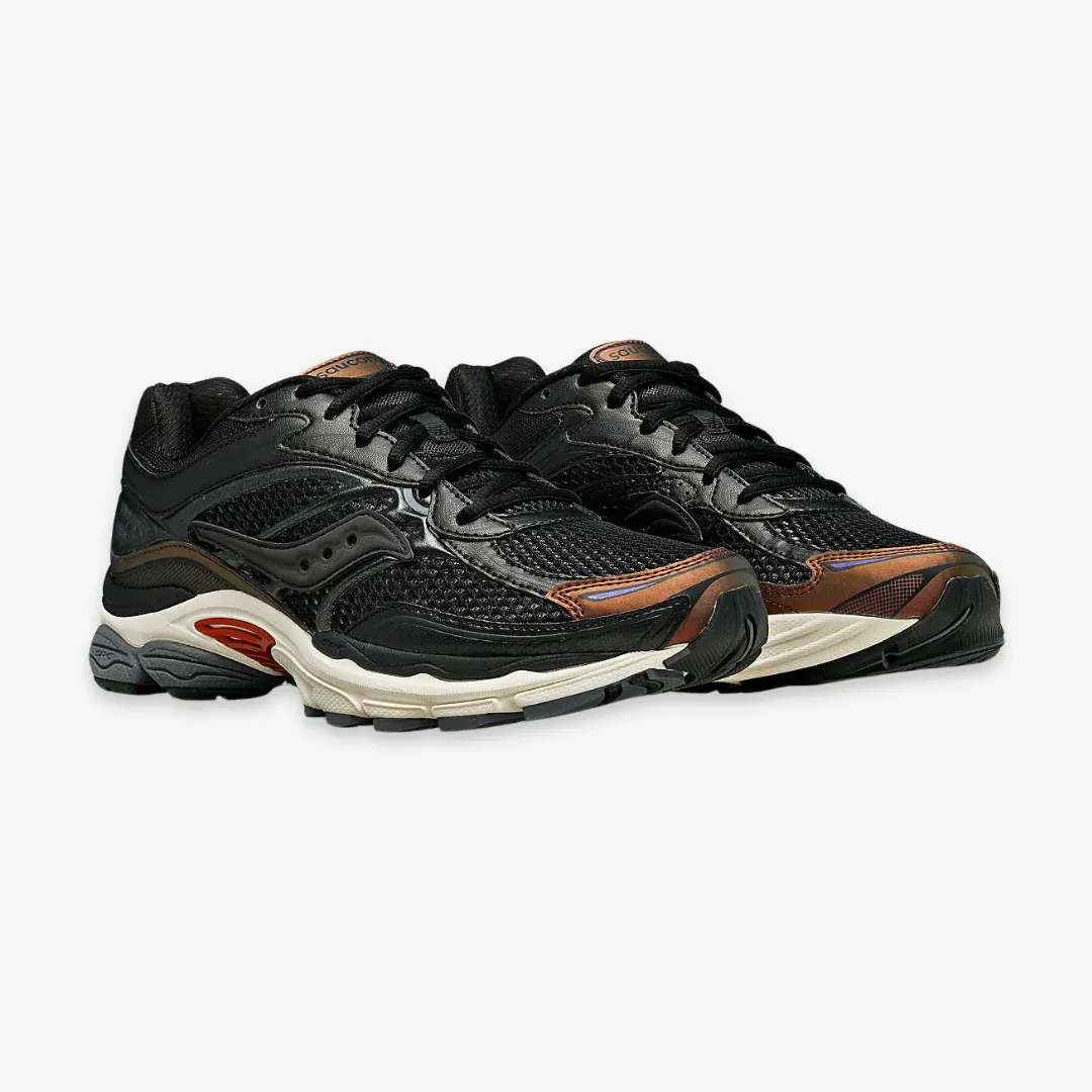 mens saucony pro grid omni 9 disrupt (black/brown)