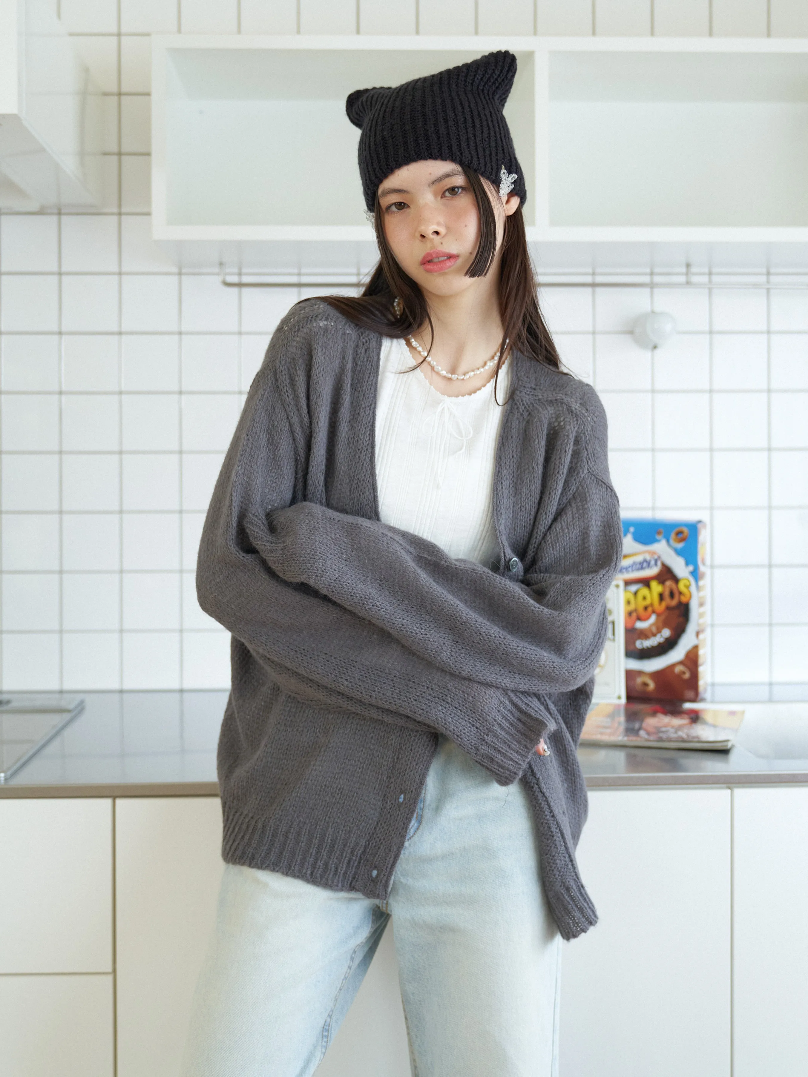 Oversized Knit Cardigan