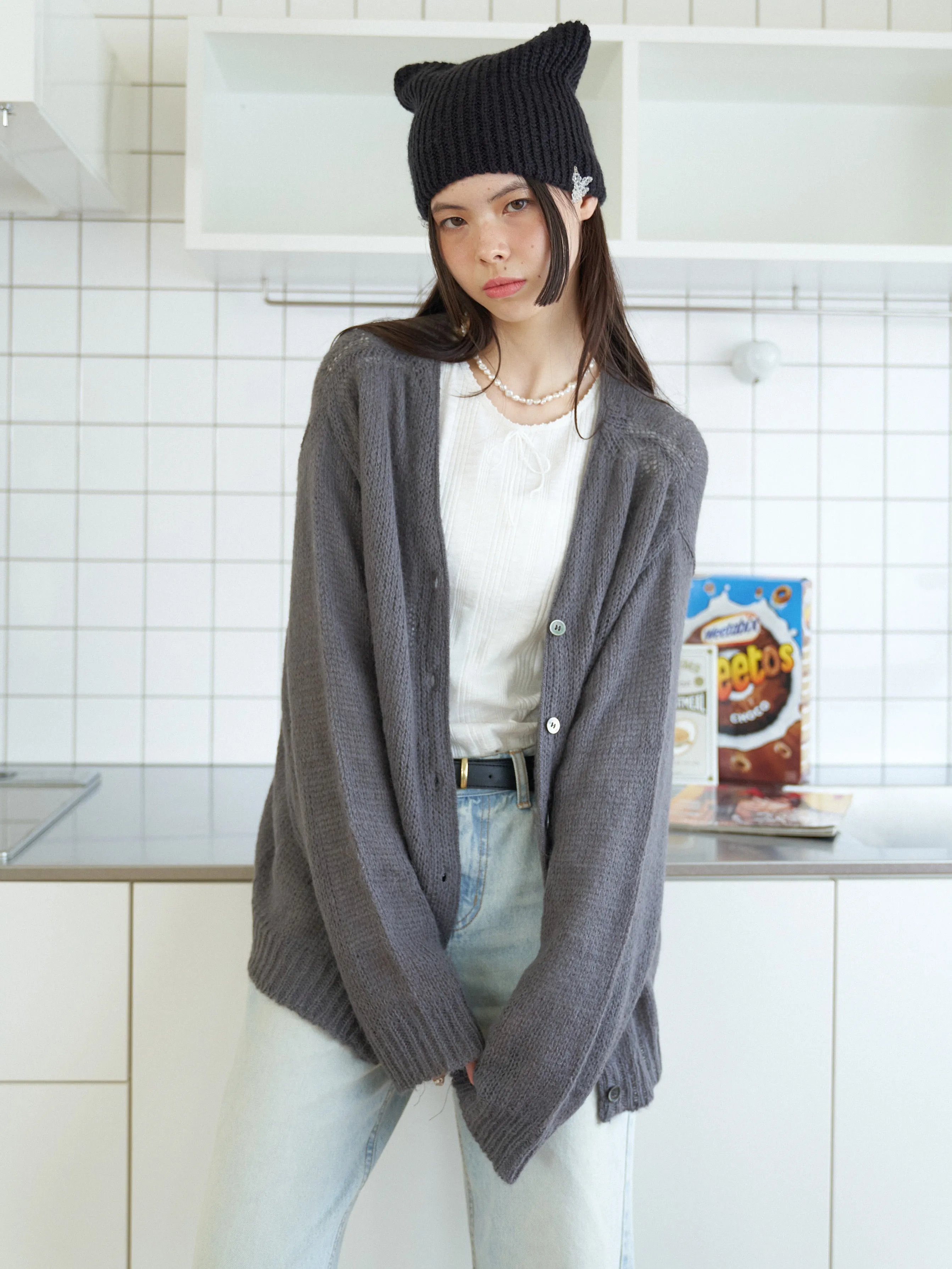 Oversized Knit Cardigan