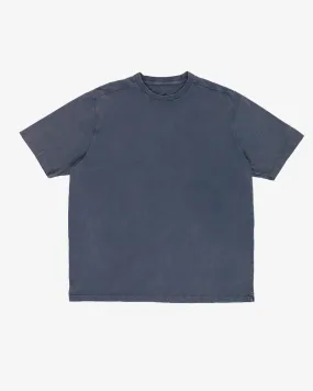 Pop Trading Company Logo T-Shirt Washed Navy