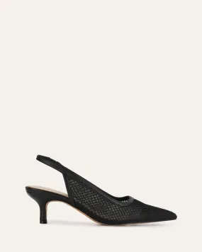 RIVA MID HEELS BLACK MESH