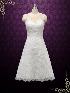 Short Lace Wedding Dress ANNISE