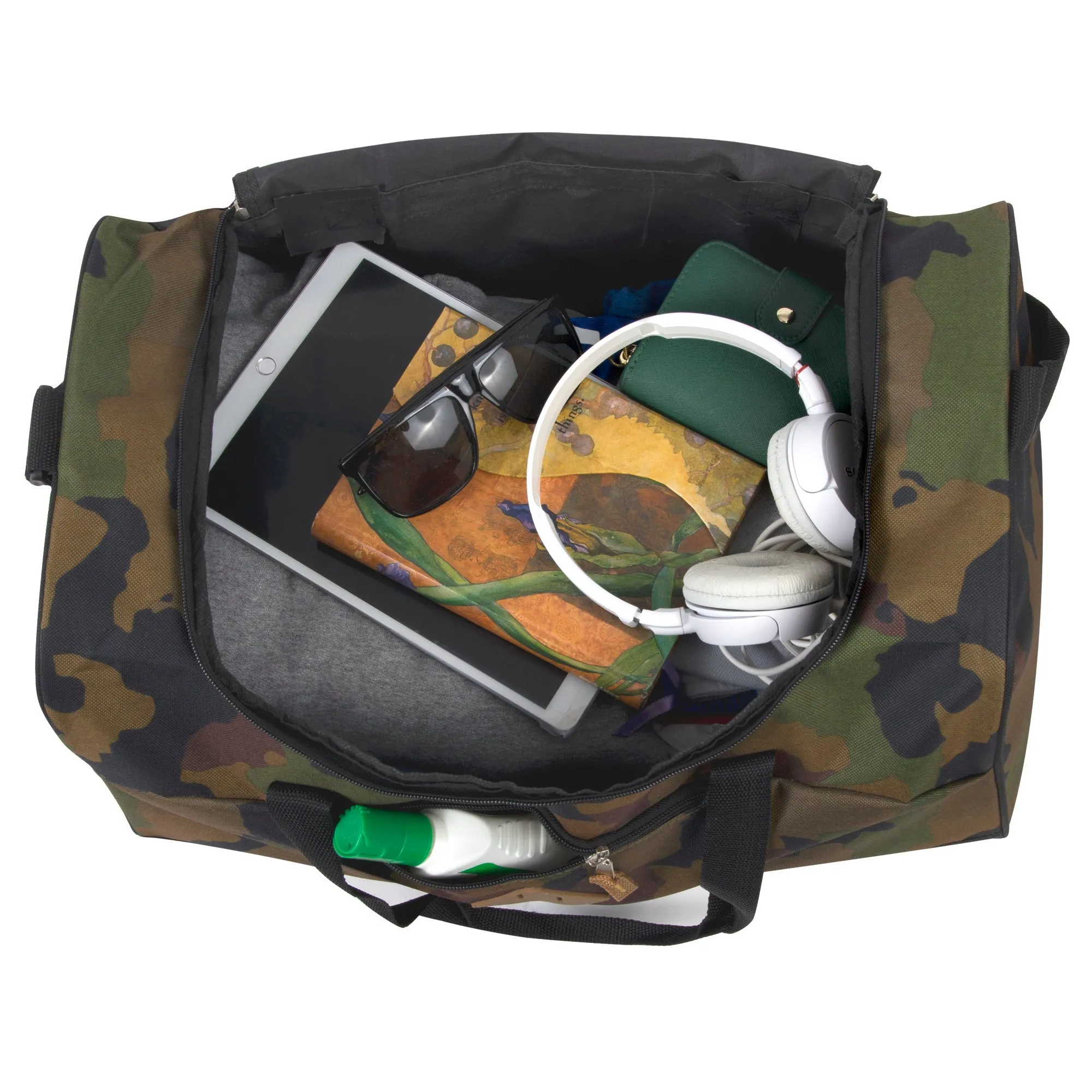 Trailmaker 20 Inch Duffle Bag Camo Polyester Gear Bag-Travel Work Gym Carry-On