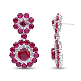 Violet Earrings (Ruby)